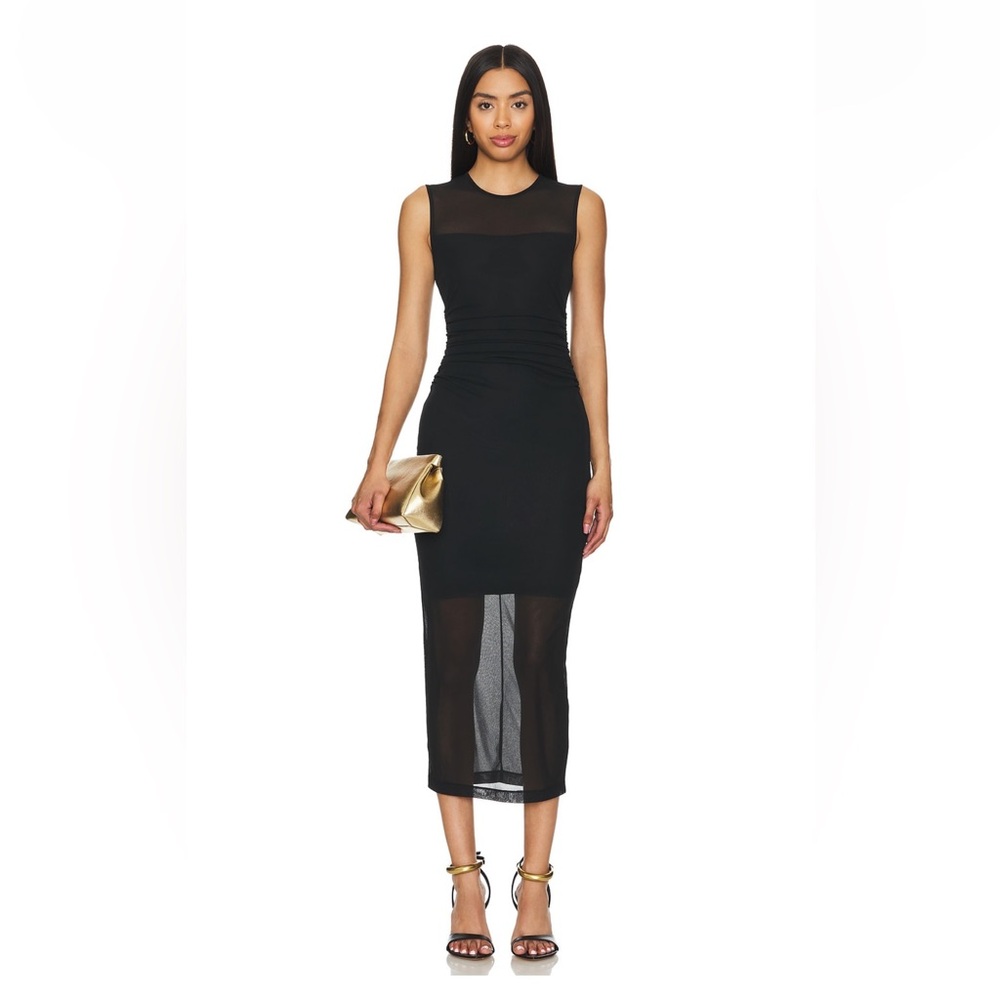 Amanda Uprichard Lyle Sleevless Dress in Black